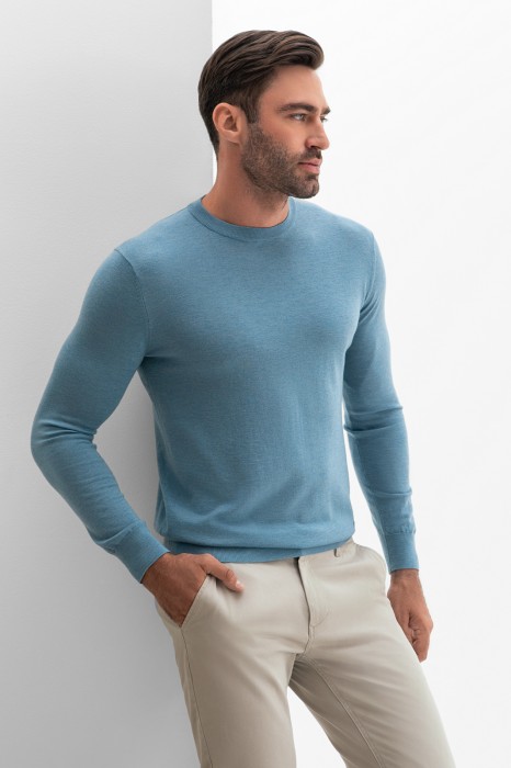 джемпер из шерсти и кашемира из шерсти спереди