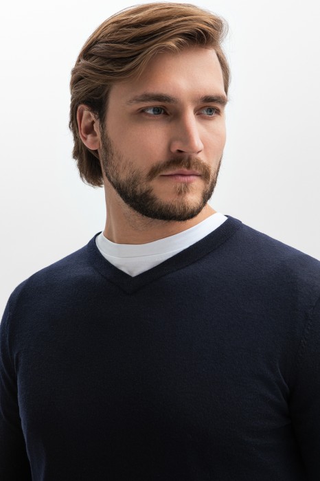 джемпер из шерсти и кашемира от бренда kanzler вид слева