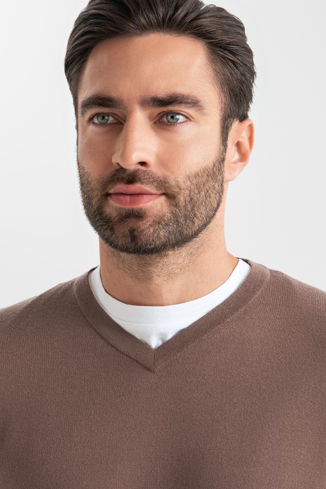 джемпер из шерсти и кашемира от бренда kanzler вид слева