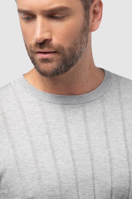 джемпер limited edition из хлопка и шелка со льном от бренда kanzler вид слева