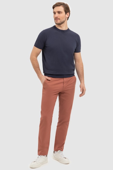 джемпер с коротким рукавом из хлопка пима из россии вид сбоку