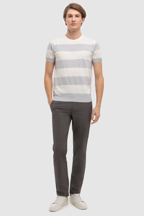 джемпер с коротким рукавом из хлопка пима из россии вид сбоку