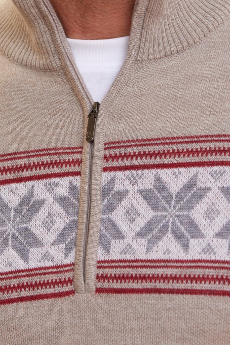 джемпер с узором от бренда kanzler вид слева