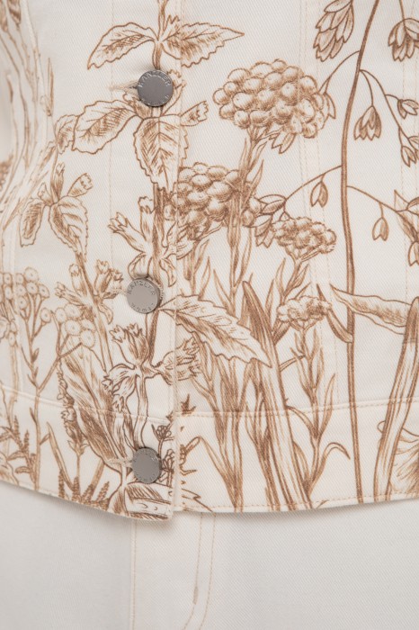 джинсовая куртка с принтом по цене 9990 руб вид справа