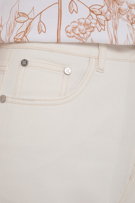 джинсовые шорты от бренда kanzler вид слева