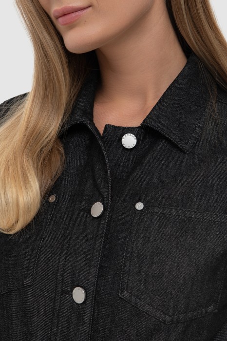 джинсовый комбинезон от бренда kanzler вид слева