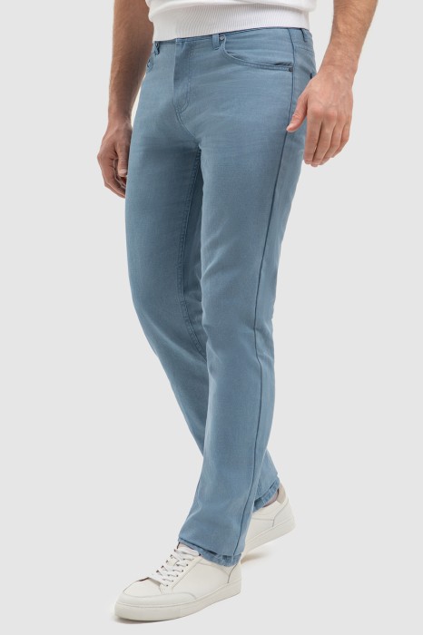 джинсы regular fit с добавлением льна по цене 4990 руб вид справа