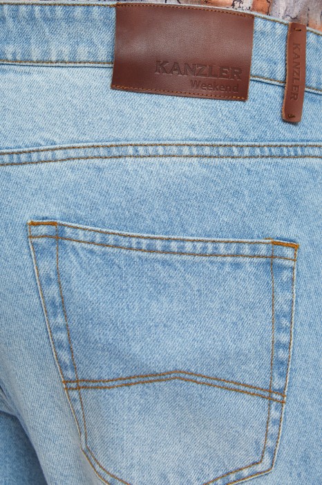 джинсы regular fit от бренда kanzler вид слева
