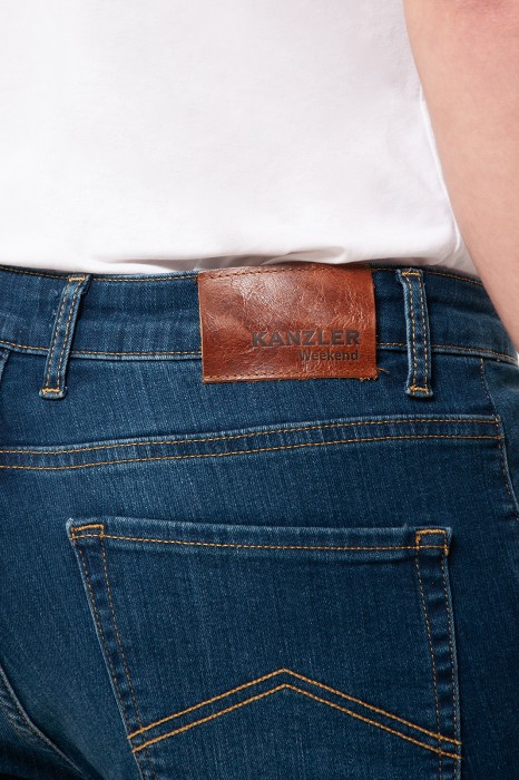 джинсы regular fit от бренда kanzler вид слева