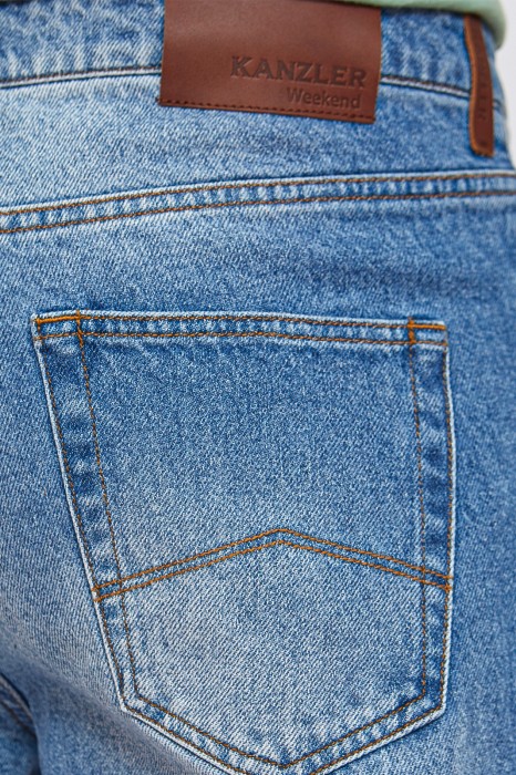 джинсы regular fit от бренда kanzler вид слева