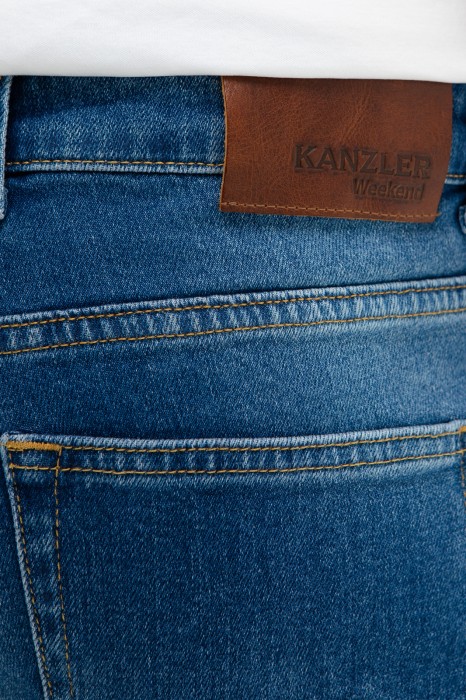 джинсы regular fit от бренда kanzler вид слева