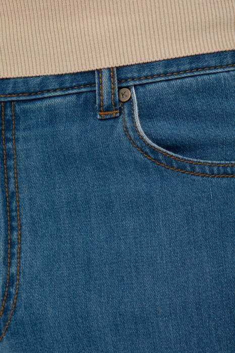 джинсы regular fit от бренда kanzler вид слева