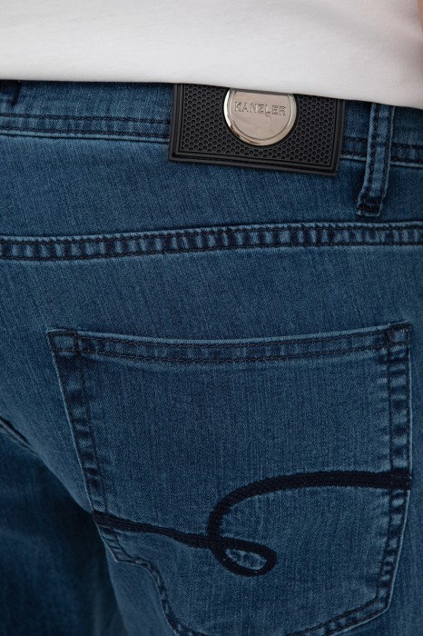 джинсы regular fit от бренда kanzler вид слева