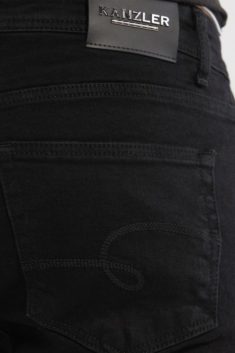 джинсы slim fit от бренда kanzler вид слева