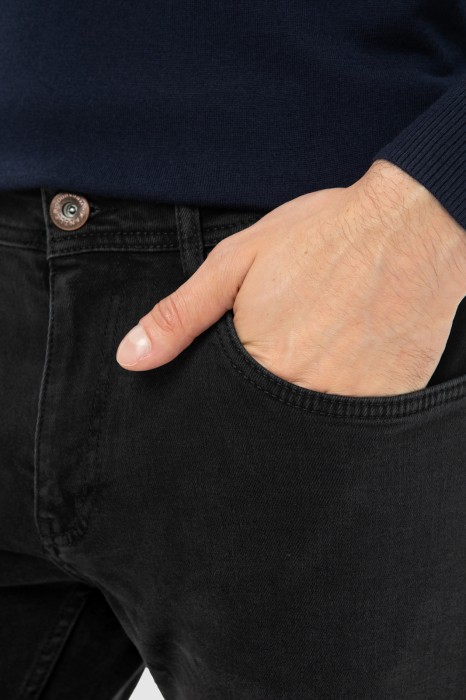 джинсы slim fit от бренда kanzler вид слева