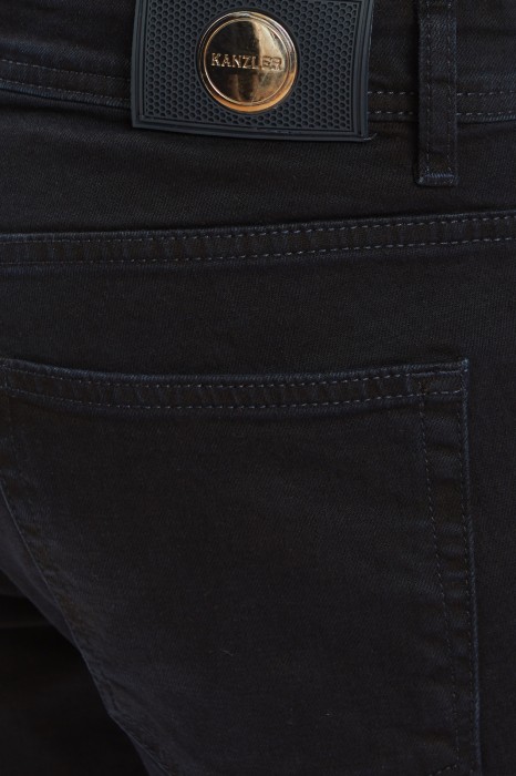 джинсы slim fit от бренда kanzler вид слева