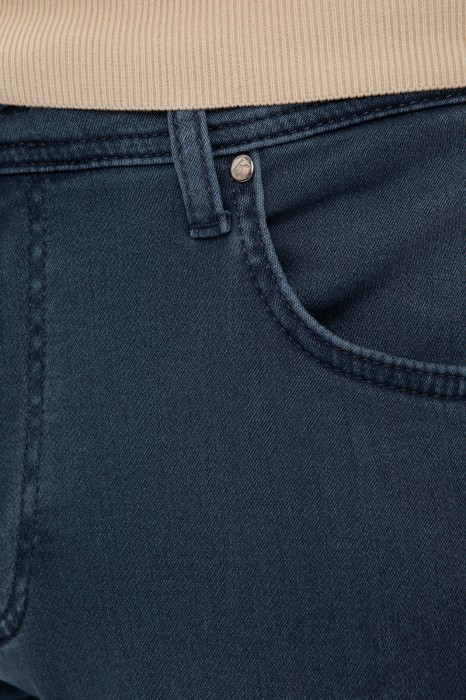 джинсы slim fit от бренда kanzler вид слева