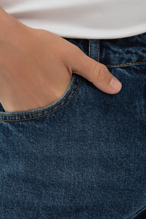 джинсы straight fit от бренда kanzler вид слева