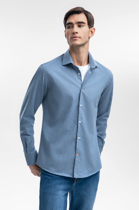 фланелевая сорочка из устойчивой к сминанию ткани по цене 6990 руб вид справа