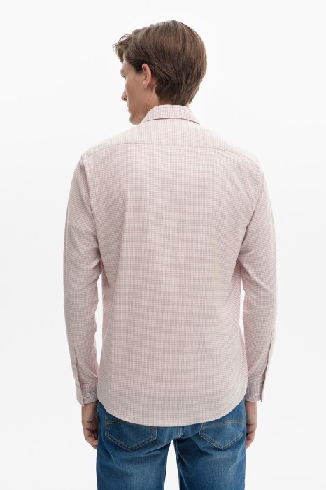 фланелевая сорочка в клетку из устойчивой к сминанию ткани по цене 6990 руб вид справа