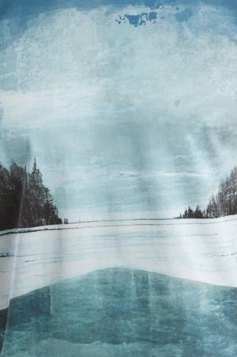 футболка из хлопка с ai принтом от бренда kanzler вид слева