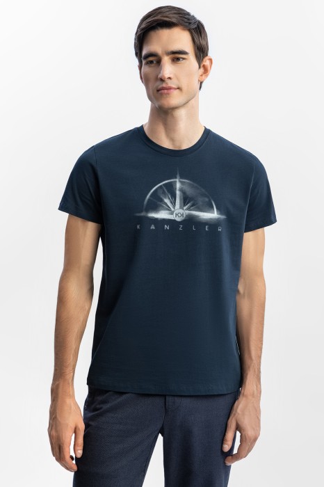 футболка из хлопка с принтом фотография