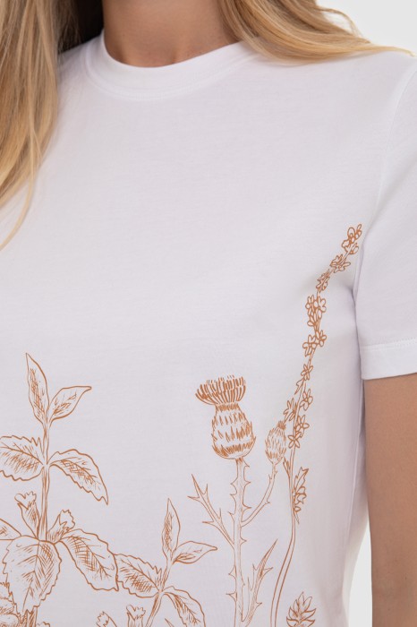 футболка из хлопка с принтом от бренда kanzler вид слева