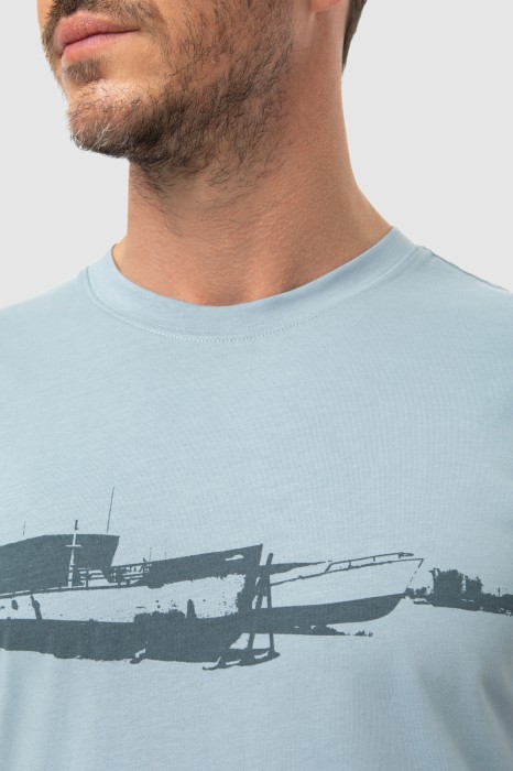 футболка из хлопка от бренда kanzler вид слева