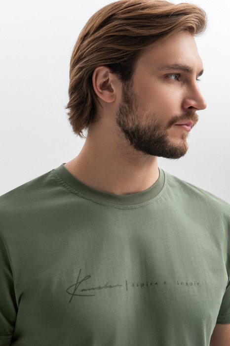 футболка из хлопка от бренда kanzler вид слева