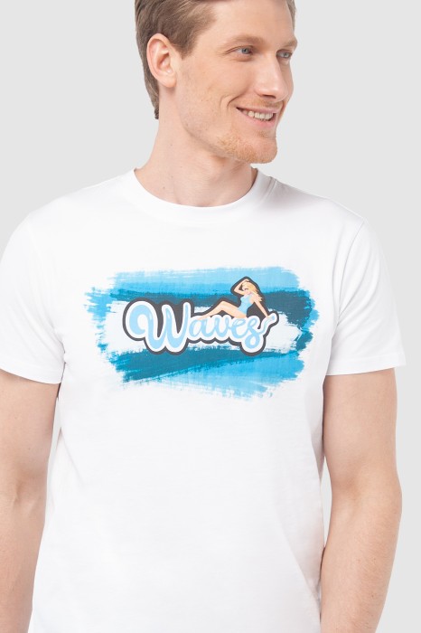 футболка из хлопка от бренда kanzler вид слева