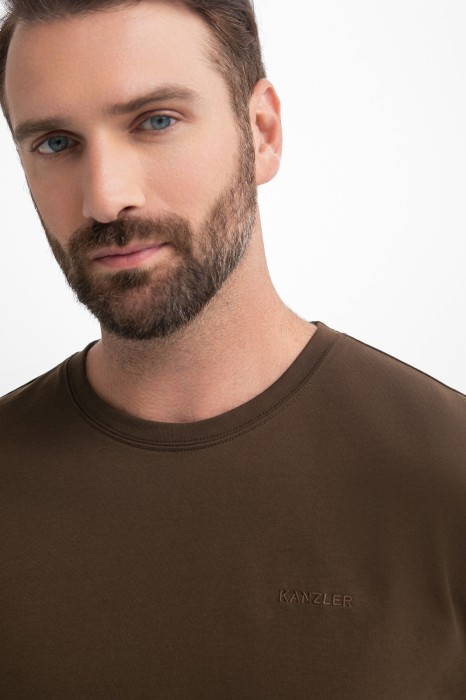 футболка из хлопка от бренда kanzler вид слева