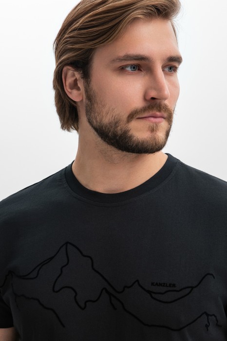 футболка из хлопка от бренда kanzler вид слева