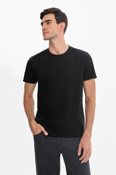 футболка из мерсеризованного хлопка из россии вид сбоку