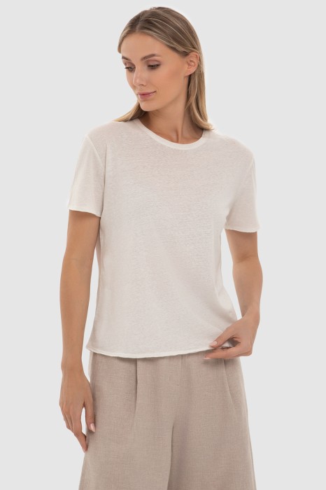 футболка изо льна и хлопка по цене 3990 руб вид справа