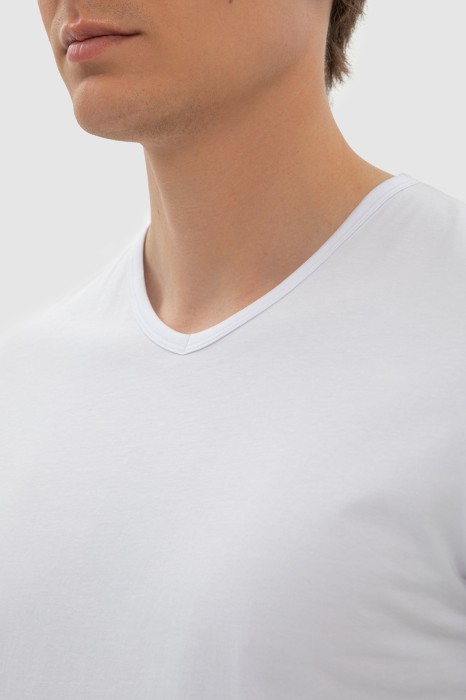 футболка нательная из хлопка от бренда kanzler вид слева