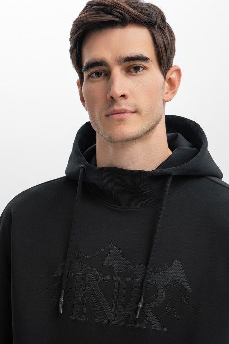 худи из хлопка от бренда kanzler вид слева