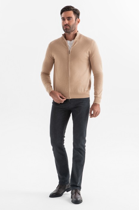 кардиган из хлопка из россии вид сбоку