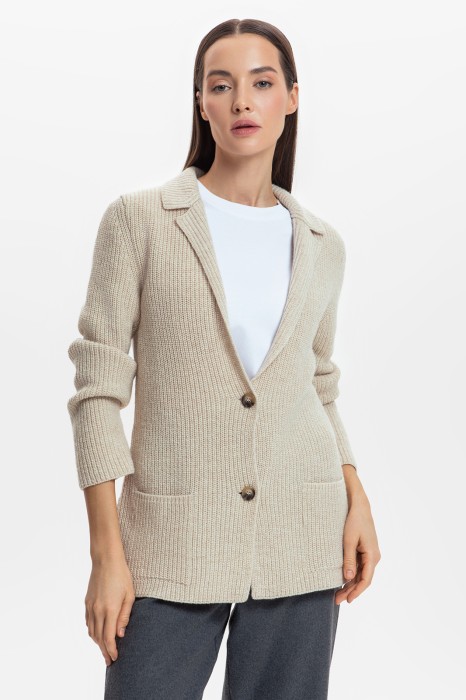 кардиган из шерсти из россии вид сбоку