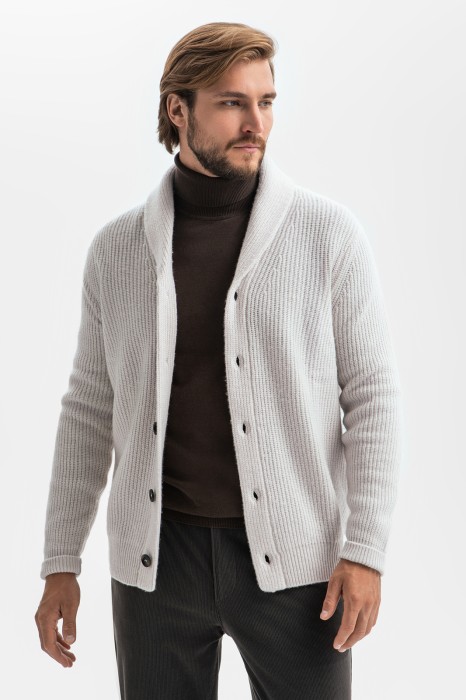 кардиган из смесовой шерсти по цене 8990 руб вид справа