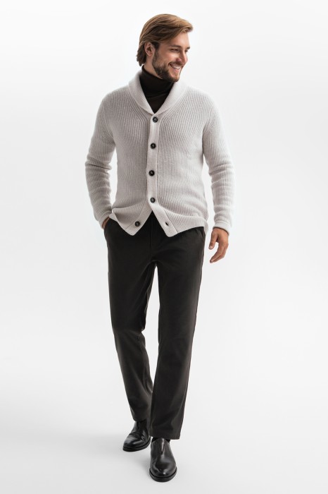 кардиган из смесовой шерсти из россии вид сбоку