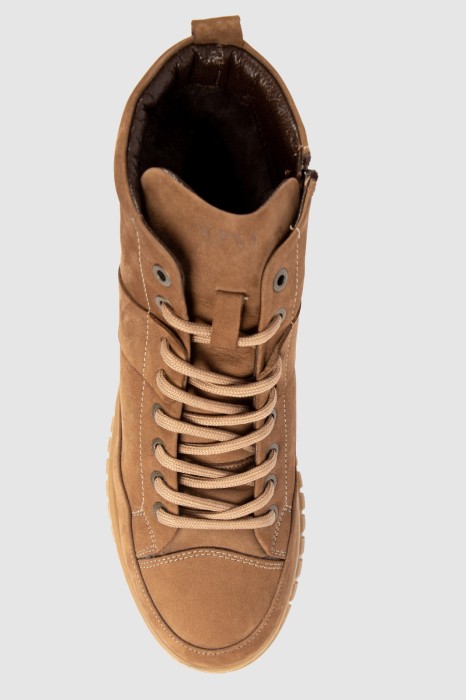 кеды из натуральной кожи от бренда kanzler вид слева