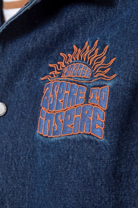 куртка джинсовая от бренда kanzler вид слева