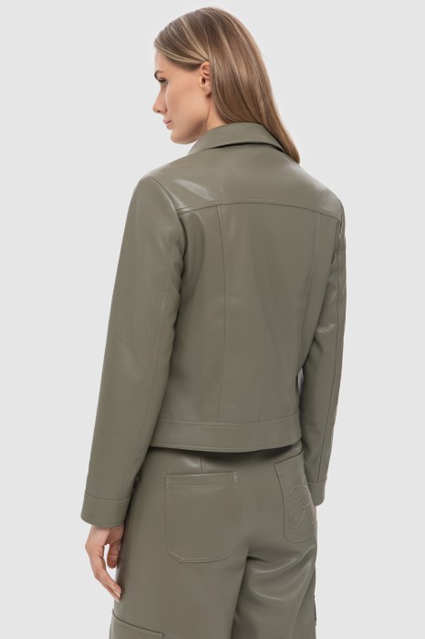 куртка из экокожи из россии вид сбоку