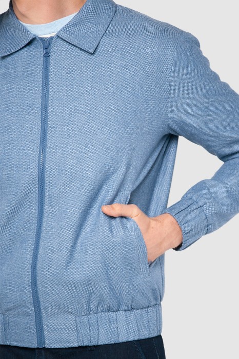 куртка из хлопка и льна демисезонная от бренда kanzler вид слева