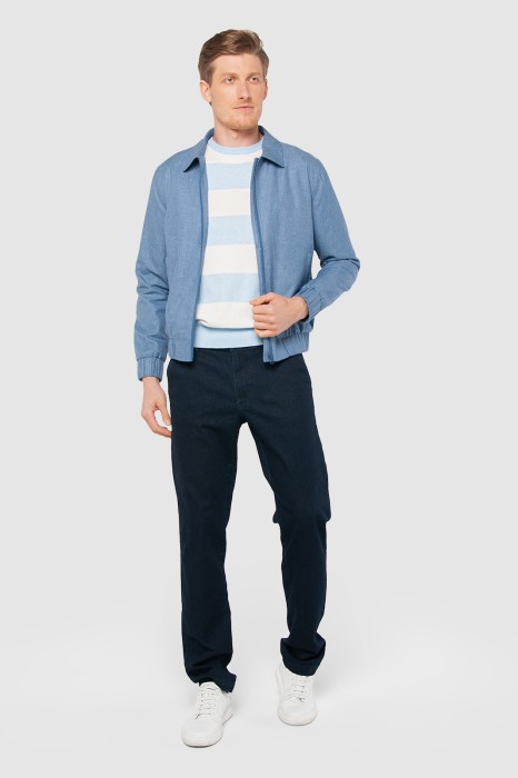 куртка из хлопка и льна демисезонная по цене 14990 руб вид справа