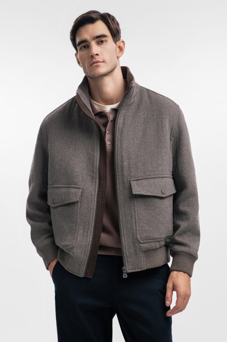 куртка из смесовой шерсти фотография