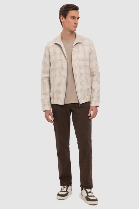 куртка limited edition изо льна и шерсти из льна спереди