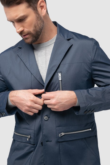 куртка-пиджак демисезонная с водоотталкивающей обработкой по цене 6495 руб вид справа