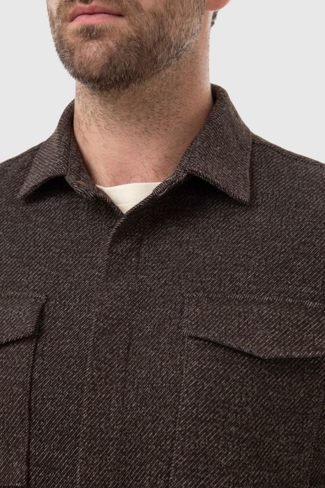 куртка-рубашка от бренда kanzler вид слева