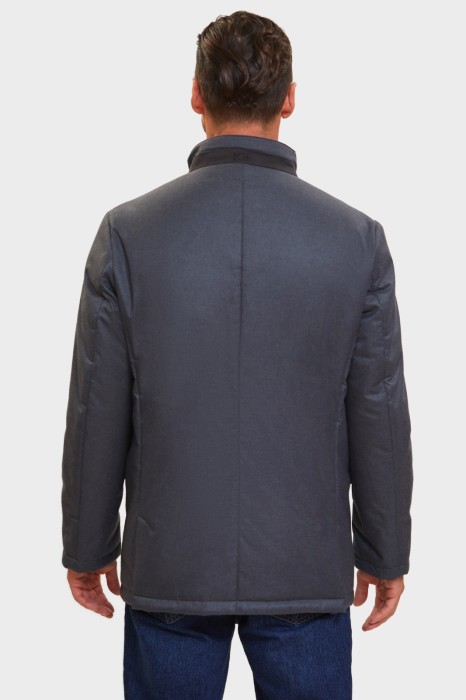 куртка утепленная зимняя со съемной манишкой по цене 12990 руб вид справа